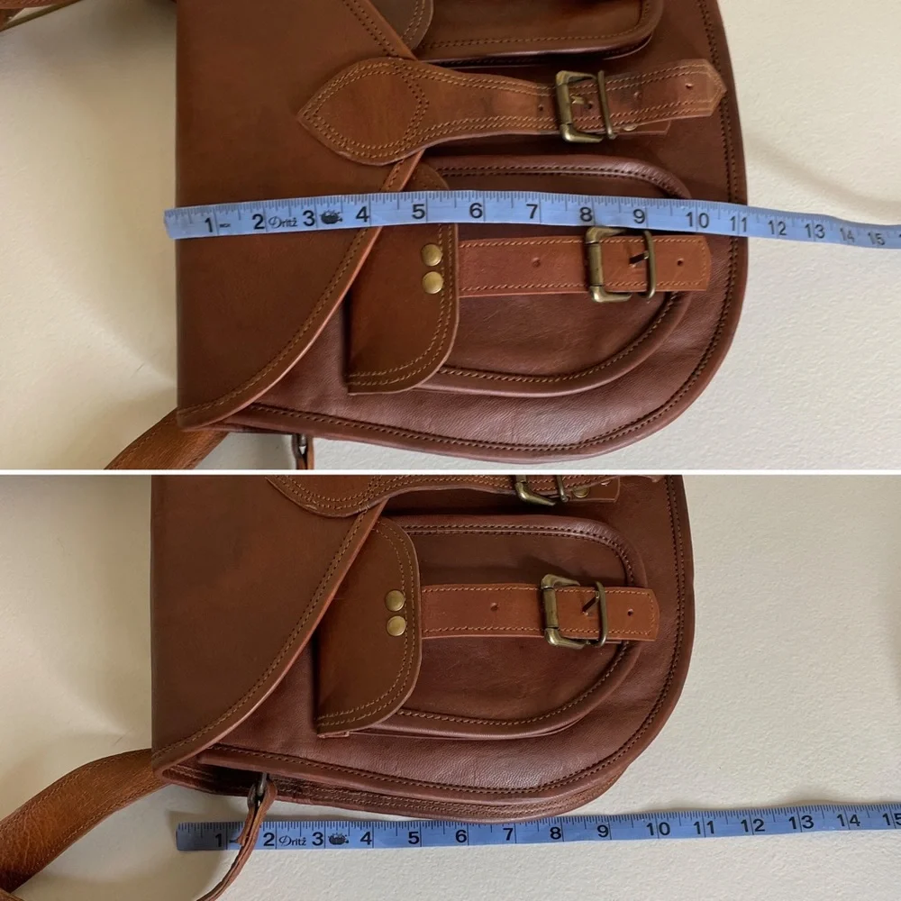 New Montana Hudson Caroline Saddlebag Leather Purse - Picture 15 of 16